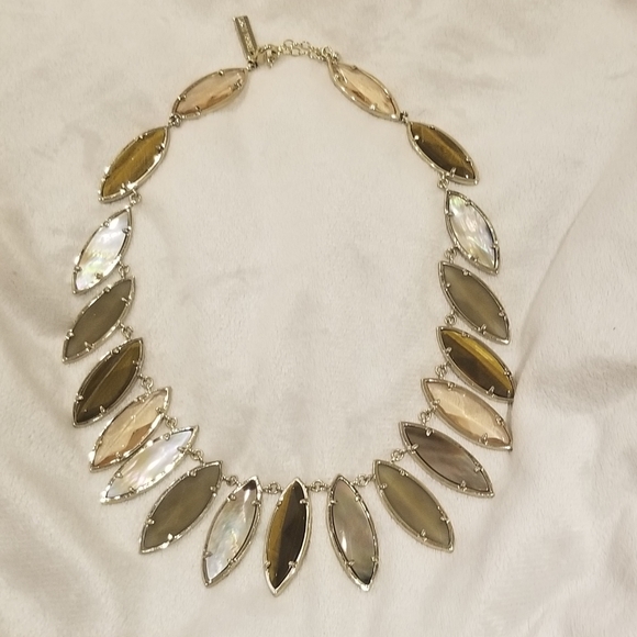 Rare Kendra Scott Vintage Statement Necklace Brown - Picture 3 of 4